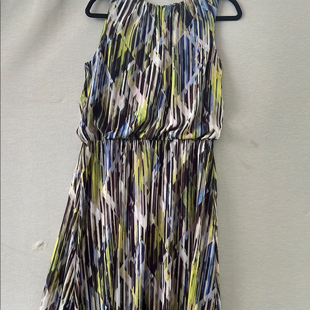 London Times Multicolor Geometric Print Dress